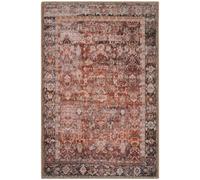 Tapis orient 200x290 rectangle rouge et noir tissé motif classique ALLOVER