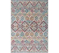 Tapis orient 200x290 rectangle rouge et vert tissé motif classique OLBA