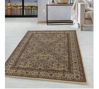 Tapis Orient Beige 80 x 150 cmTapis oriental classique à tissage serré motifs ornementaux et floraux tapis à poil court