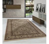 Tapis Orient Beige 80 x 150 cmTapis oriental classique à tissage serré motifs ornementaux et floraux tapis à poil court