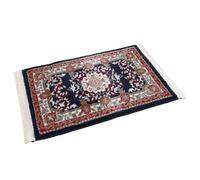 Petex Tapis Oriental avec Franges Motif Oriental Traditionnel tissé Bleu