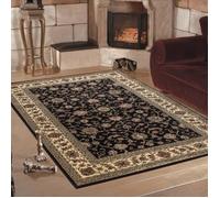Tapis oriental CARPETTEX Marrakesh 0210 noir 240 x 340 cm - synthétique (100% PP Heatset)