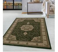 Tapis oriental classique à tissage serré Vert 80 x 150 cmTapis Orient motifs ornementaux et floraux tapis à poil court