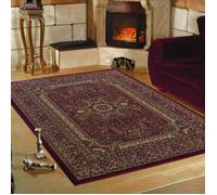 Tapis oriental classique CARPETTEX MARRAKESH 0210 NOIR - Rouge - 240 x 340 cm - Synthétique - 12 mm - 2,5 kg/m²