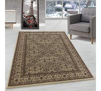 Tapis Oriental pour Salon avec Design Oriental d'aspect Classique à Poil Court et Facile d'entretien, Couleur: Beige, Taille: 120 x 170 cm
