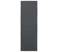 Tapis ORIZ 1150 gsm Motif Maille Noire Poils Courts 100% Polyester | Dossier tissé texturé,bords cousus,profil bas,lavable machine 30°C,aspirateur régulier,chiffon humide,salon chambre cuisine