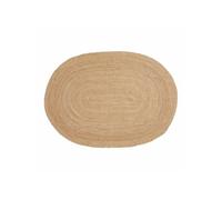 Tapis oval en jute naturel 140 x 200 cm