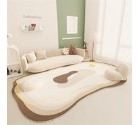 Tapis Ovale Irrégulier Minimaliste Moderne, Moelleux, Antidérapant, Lavable, pour Salon Et Chambre À Coucher (Color : C, Size : 180 * 280cm)