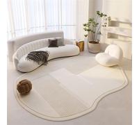 Tapis Ovale Irrégulier, Tapis Imitation Cachemire Moderne, Tapis Lavable Antidérapant, Tapis De Sol pour La Décoration des Chambres, Tapis Modernes pour Le Salon (Color : F, Size : 100 * 160cm)
