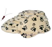 Tapis Ovale Motif Pattes 86x56 Cm