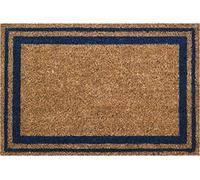 Tapis coco - 40x60 cm - bord bleu