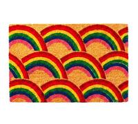 Relaxdays Paillasson en coco motif, 60 x 40 cm