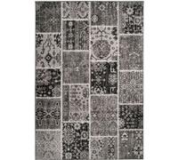 Tapis Patchwork à Poils Courts Ariya Gris 160 x 230 cm