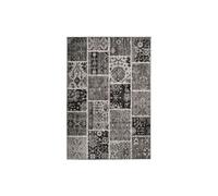 Tapis Patchwork à Poils Courts Ariya Gris 80 x 150 cm Gris