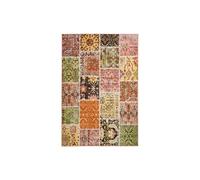 Tapis Patchwork à Poils Courts Ariya Multicolore 80 x 150 cm Multicolore