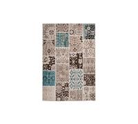 Tapis Patchwork à Poils Courts Ariya Taupe 80 x 150 cm Taupe