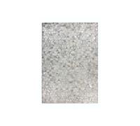 Tapis Patchwork Fait Main "Rocket" Gris & Argent 160 x 230 cm