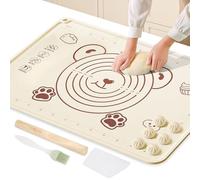 Tapis Patisserie Grande,70 x 50cm Tapis Patisserie pour Étaler La Pate,Tapis Silicone Patisserie,Tapis de Cuisson Antiadhésif,Tapis de Pétrissage Antidérapant pour Biscuits,Pâte à Pizza,Pain,Fondant