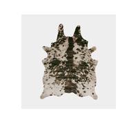 Tapis peau de bête - Imitation vache Normande - Brun et blanc - 140 x 170 cm