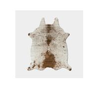 Tapis peau de bête - Imitation vache tachetée claire - Marron et blanc - 150 x 210 cm