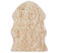 Tapis Peau de Mouton Synthétique Mélange de Marron Carpette Moquette vidaXL