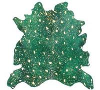 Tapis Peau de Vache Fly Vert & Or 200 x 260 cm