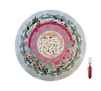 Tapis Pendule - Tapis De Divination De Radiesthésie, Pendule D'astrologie De Chat, Tableau Pendulee, Bloc De Message Métaphysique Rond | Pour La Décoration Spirituelle De Divination, De Divinationn