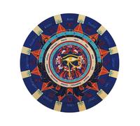 Tapis Pendule - Tapis De Souris Pour Astrologie,Accessoire De Jeu Durable | Tapiss De Souris De Divination De Radiesthésie 8.5 Pouces,Tapiss De Pendule D'astrologie De Forme Ronde Pour Les Jeux De Soc