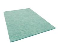 Tapis - PERGAMON - Kelim Easy - Coton Naturel - Turquoise Moucheté - 160x230 cm