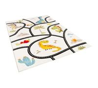 Tapis - PERGAMON - Maui Kids - Dinosaure Coloré - 140x200 cm - Velours Souple