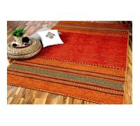 Navarro - Tapis Kilim Naturel - Terre Cuite - 8 Tailles Disponibles