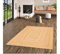 Tapis - PERGAMON - Salsa - Jute fait main - Beige - 120x170 cm