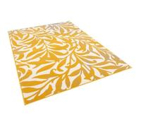 Pergamon Samba - Tapis de Designer Moderne - Fleurs Curry Jaune - 5 Tailles
