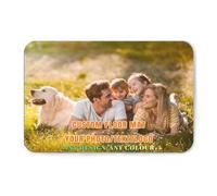 Tapis personnalisé pour chambre à coucher avec votre logo, image, texte, photo, personnalisable, tapis de porte lavable en flanelle pour salon, bureau, dos antidérapant