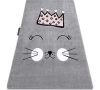 Tapis PETIT CAT CHAT COURONNE gris gris 240x330 cm