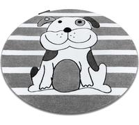 Tapis PETIT PUPPY CHIOT cercle gris gris cercle 120 cm