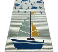 Tapis PETIT SAIL bateau, voilier vert vert 240x330 cm