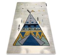 Tapis PETIT TIPI gris gris 140x190 cm