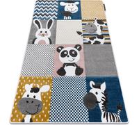 Tapis PETIT ZOO ANIMAUX crème et gris beige 120x170 cm