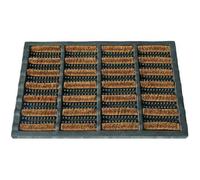 ID Mat 4060 Combimat Tapis Paillasson Fibre Coco/Acier Galvanisé/Caoutchouc Beige 60 x 40 x 2,29 cm