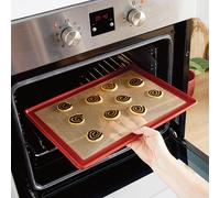 Tapis plaque de cuisson en silicone et fibre de verre structure acier 39,7 x 29,5 cm Mathon