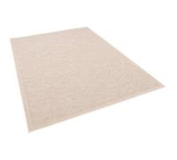 Pergamon Ottawa - Tapis Plat tissé intérieur/extérieur - Bordure Beige - 5 Tailles