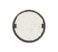 hauck 2 en 1 Tapis de Jeux Bebe et Sac de Rangement Play N Tidy, Organisateur de Jouet Enfant Rond, Diamètre 120 cm, Cordon de Serrage, Lavable, Gris