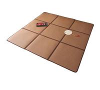 Tapis pliable en rotin pour un rangement facile - Doux et confortable - Économie d'espace - Couche épaisse en éponge à rebond - Épissure sans couture - 120 x 180 cm - Motif 1 6 carrés