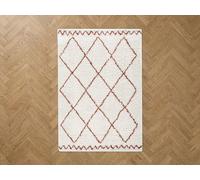 Tapis poils longs SIMON motifs graphiques beige 200x290 BOBOCHIC 200x290 Beige