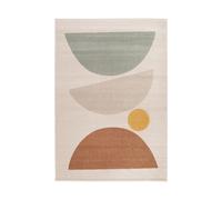 Tapis poils ras MARTINE motif abstrait orange 120x170 BOBOCHIC 120x170 Orange