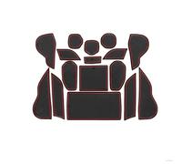 Tapis Porte-gobelet Antidérapant pour Rainure De Porte Voiture Autocollants Automobiles Accessoires D'intérieur pour Toyota pour Crown 2023(Rosso)