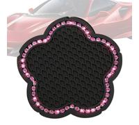 Tapis Porte-gobelet de Voiture, Dessous de Verre en Strass pour Voiture, Dessous de Verre antidérapants en Forme de pour, Porte-gobelet Automobile à la Mode, Dessous de pour Femmes,