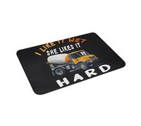 Tapis Porte J'aime Quand C'est Mouillé, Elle Aime Quand C'est Dur Anti-Poussière Paillasson Absorbant Paillasson Interieur pour Couloir Bureau Salle De Bain 60X40Cm