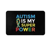 Tapis Porte l'Autisme Est Mon Super Pouvoir Anti-Poussière Paillasson Absorbant Paillasson Interieur pour Couloir Cuisine Bureau 60X40Cm